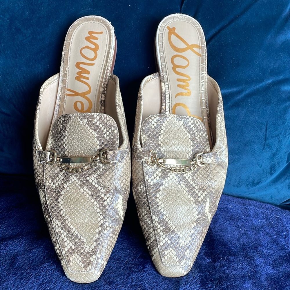 Sam Edelman reptile slides, sz 11